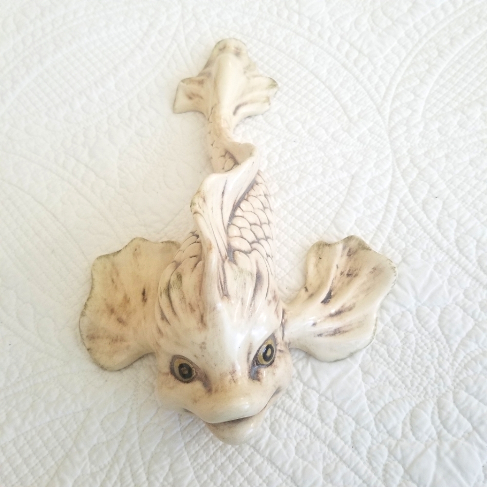 Signed Vintage Freeman&McFarlin  Ceramic  Fish Wall Decor - 1940-50s